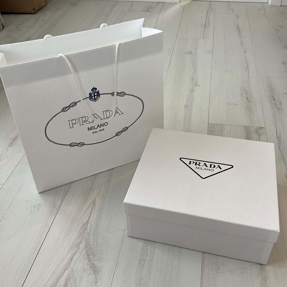 Prada box and bag